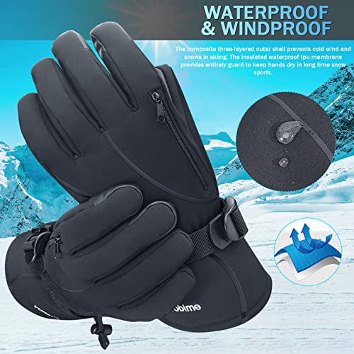 Vobime Ski Gloves Winter Snowboard Touchscreen Man Women Snow Skiing Warm Glove #TOP3