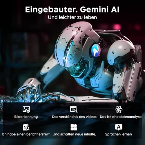 Raemond 11 Zoll Android 16 Tablet mit Gemini AI, T7250 Octa-Core, 24 GB RAM + 256 GB ROM(2 TB TF), 16 MP + 8 MP… – Ansicht 2