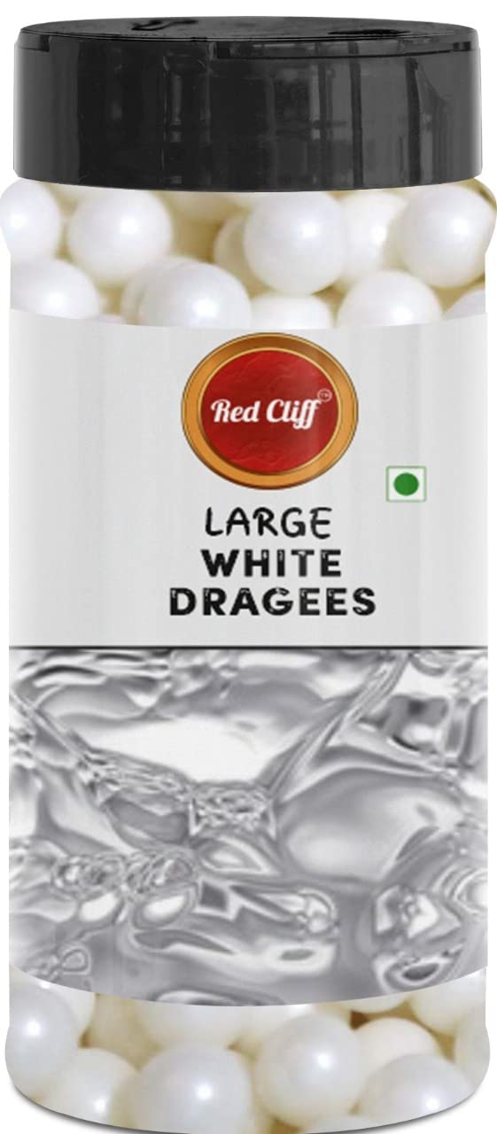 See full amazon price history chart for RED CLIFF Premium White Dragees | Large Sized (6mm) Pearl Balls Ideal for Cake Decoration & Garnishing | 100g (White) RED CLIFF Premium White Dragees | Large Sized (6mm) Pearl Balls Ideal for Cake Decoration & Garnishing | 100g (White) (B0BBND83ZN) Amazon Price History, Amazon Price Tracker