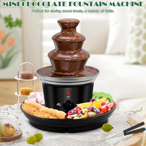 Machine à de chocolat à trois couches électrique mini avec prise EU - 6