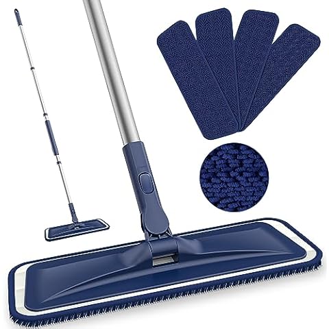 BPAWA Flat Microfibre Floor Mop with Pads Cover