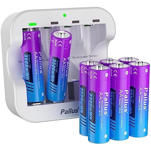 Pallus Piles Rechargeables AA Lithium Cover