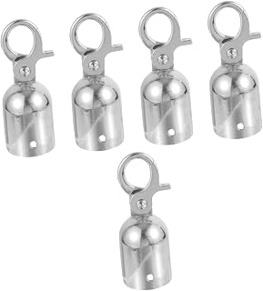 Rope End Snap Decking Rope Fittings 5pcs Rope End Stop Trumpet Accessories Silver Rope End Cap Stainless Steel