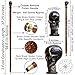 Imagen de Bastón de madera con diseño de cabeza de calavera antigua