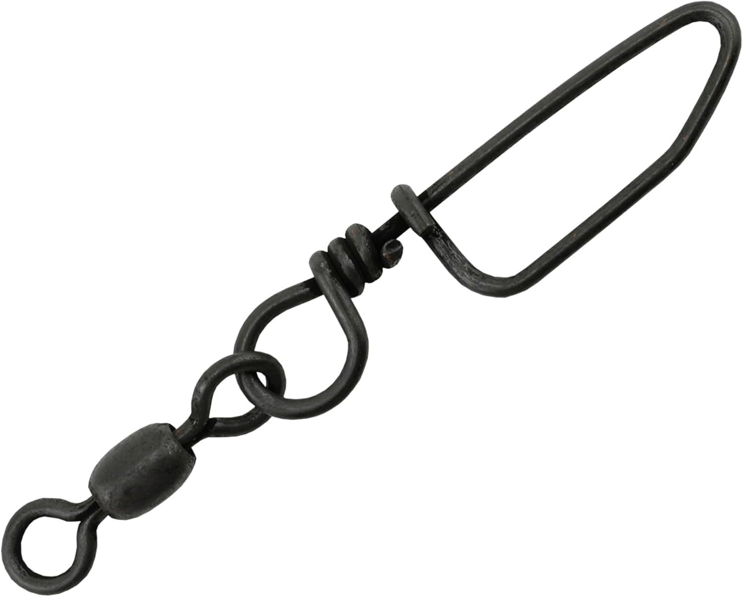AFW Brass Coastlock Snap Swivels – Durable Fishing Gear with High-Strength Wire Snaps, Black Oxide Finish, Prevents Line Twisting & Kinking, Supports Up to 350 lb Test.