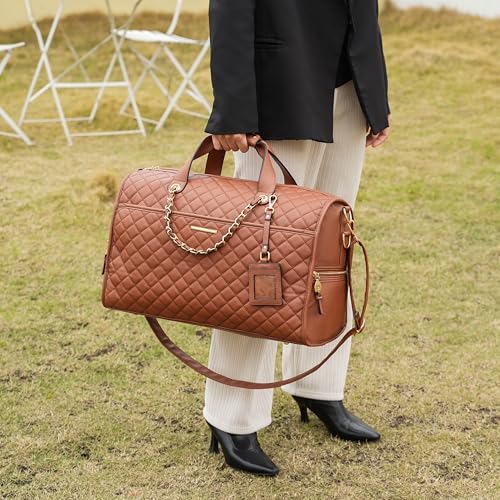 MKF Collection Duffle Bag for Women, Vegan Leather Large Cute Weekender, Carry on Luggage Travel Bag Purse By Mia K3