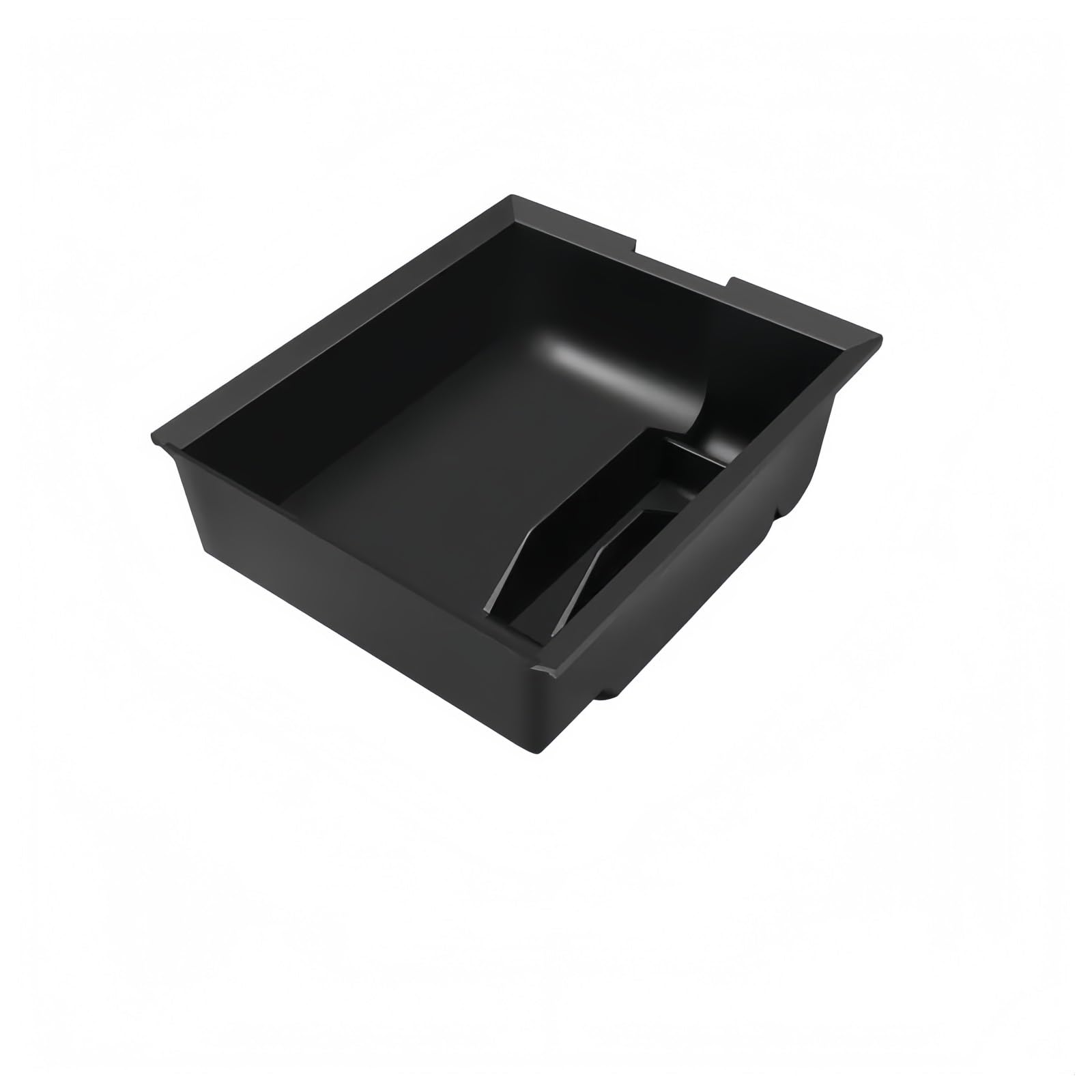 bssyung Center Console Organizer Storage Box for Tesla for Model Y 2020-2024 for M3 2019-2023 Center Console Armrest Trays Hidden(Front ABS)