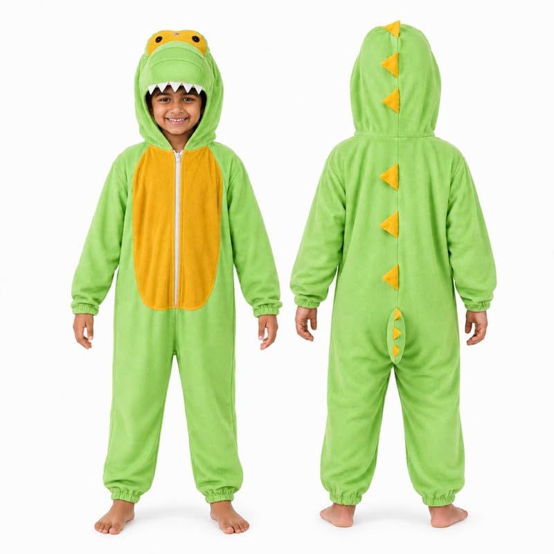 Image of Animal Costume for Kids | Plush Fancy Dress Costume for Boys & Girls |School Fancy Dress, Annual Day, Jungle Theme, Role Play, Halloween & Birthday Party