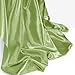 Homiest Sage Green Satin Fabric by The Yard, 1 Yard x 58 Inch Charmeuse Satin Fabric Silky & Shiny Cloth Fabric, Smooth Bridal Satin Fabric for Wedding Dress, Clothing Making, DIY Crafts, Sewing