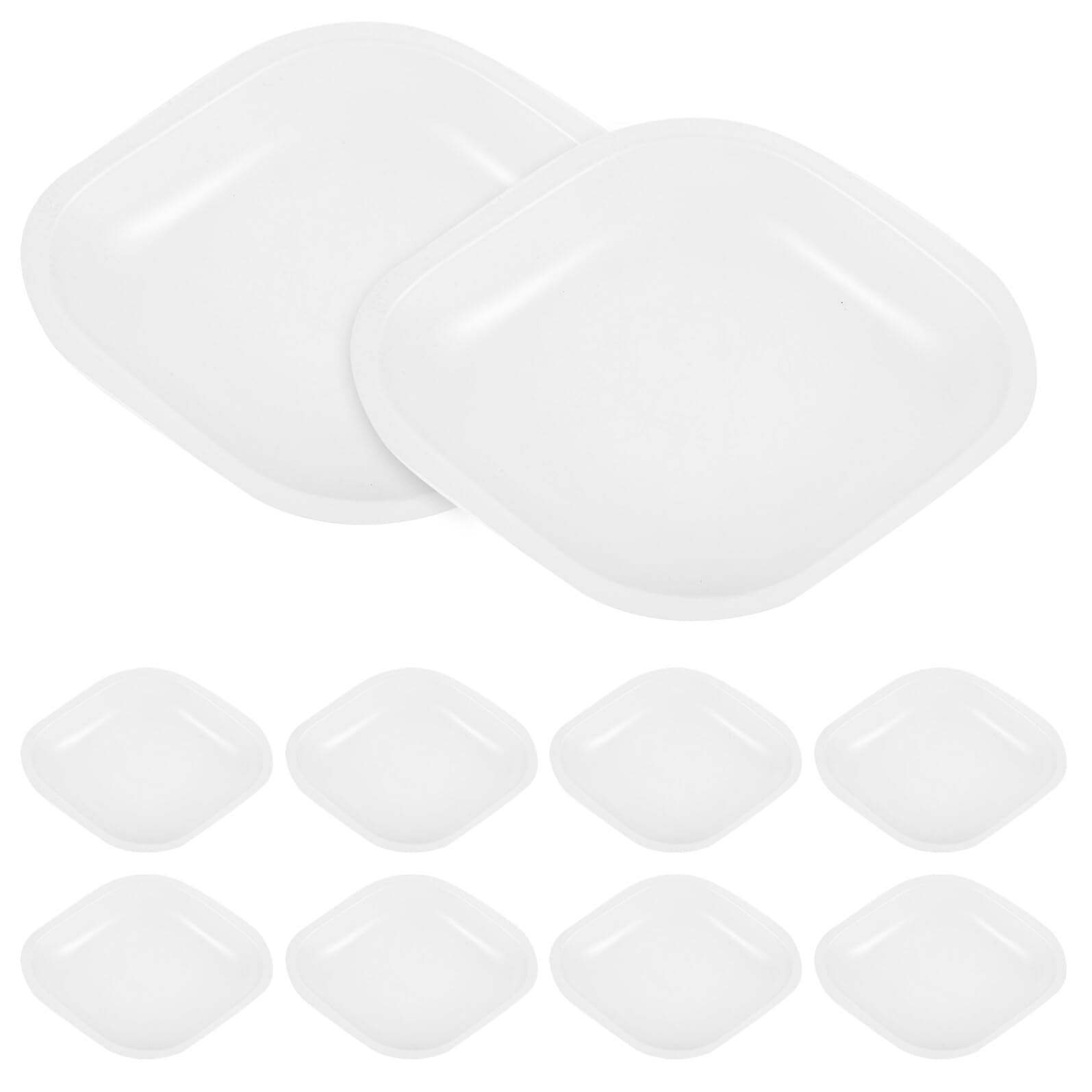20 pièces Plateaux de Pesée Plastique Cuvettes de Laboratoire à Surface Plate Antistatique et Polyvalent pour Pesage Échantillons et Transfert de Liquides