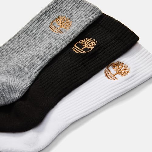 Timberland Men's Coolmax Blend Cushioned Crew Socks (3-Pack2