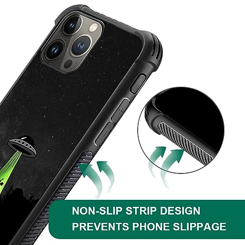 Coque iPhone 15 Alien Ship antichoc en TPU souple