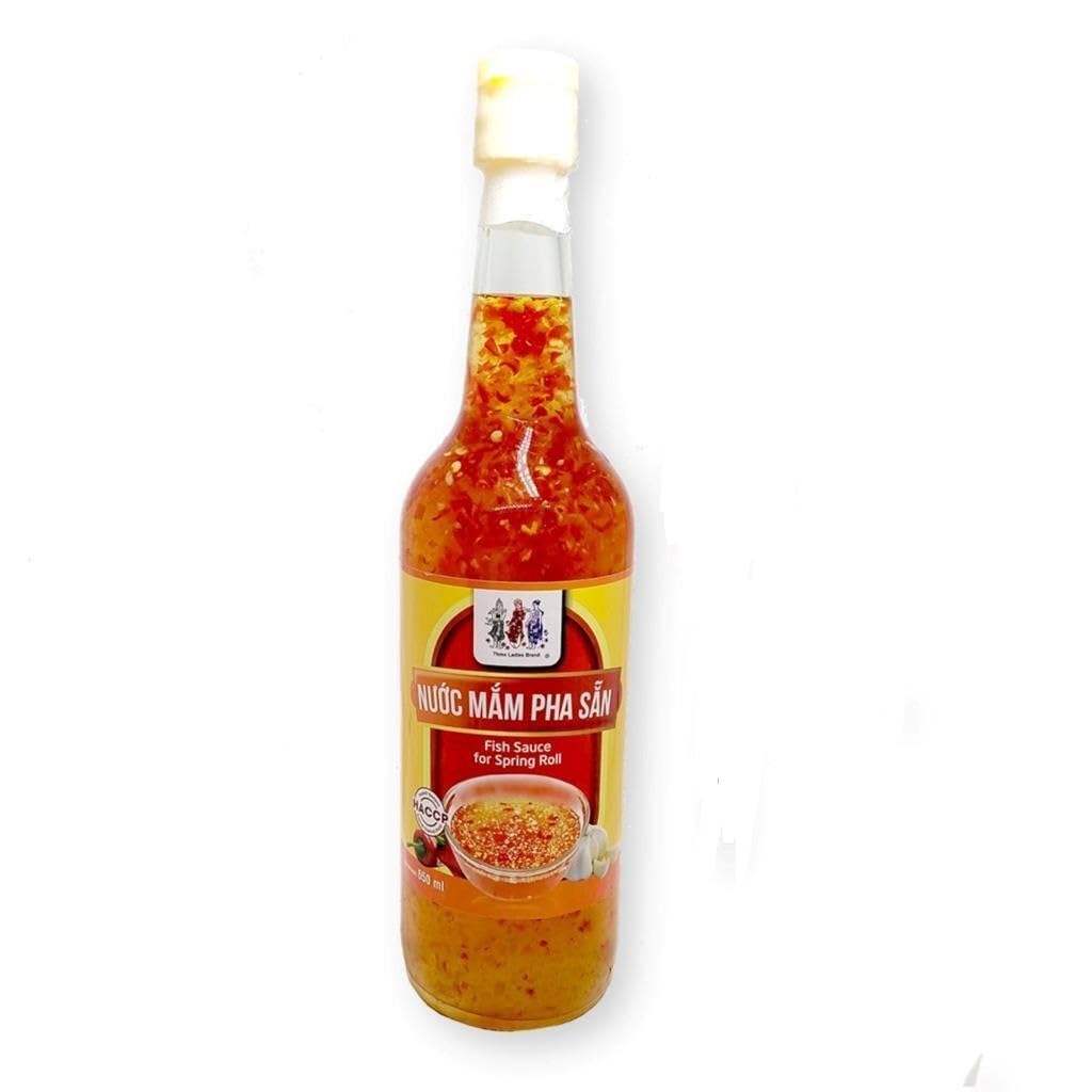 Generic 1 Pack - Fish Sauce for Spring Roll Glass Bottle - Nuoc Mam Pha San Dung Goi Cuon Chai Thuy Tinh - 650 mL per Glass Bottle