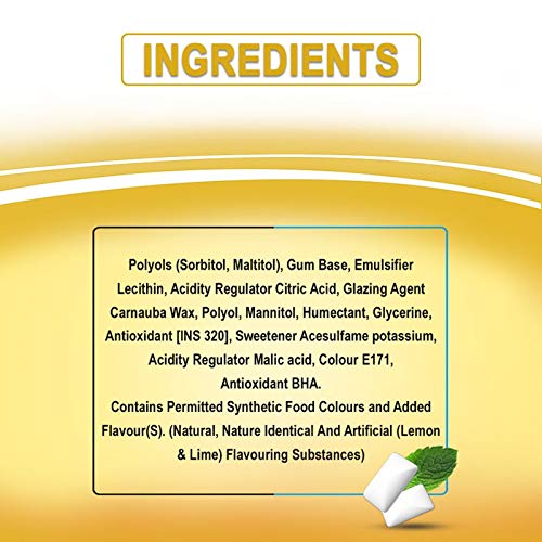 Image of Orbit Lime & Lemon Flavoured Sugar Free Chewing Gum, 4.4g (Pack of 96)