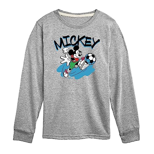 Disney - Standard Sports - Soccer Mickey - Youth Long Sleeve Graphic T-Shirt
