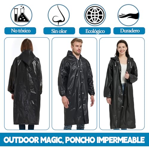 Opiniones y reviews de Impermeable Negro para comprar online. 6 Imagen adicional
