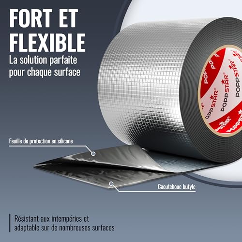 Ruban d'étanchéité butyle contre les fuites de toit et solin