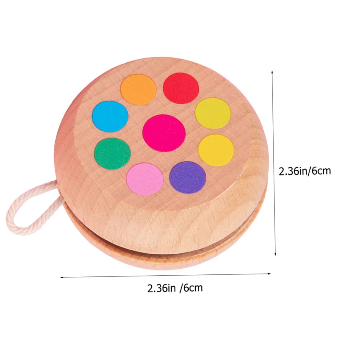 Toddmomy 2pcs Boys and Girls Yoyo Balls Glowing Yo-yo Toy for Parties Boys and Girls Educational Toy Wooden String Balls