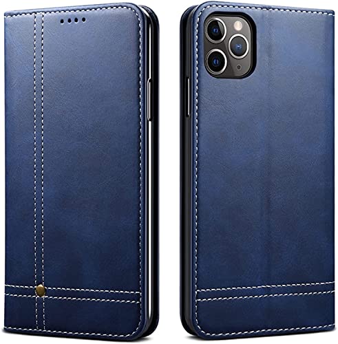 Étui en cuir pour iPhone 11 avec rabat magnétique et finition fine