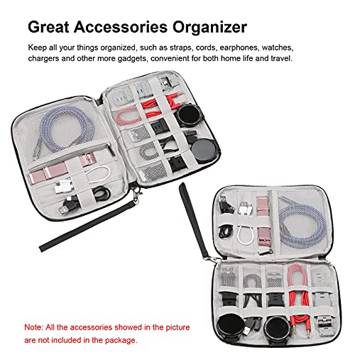 KKcare Organizador eletrônico Nylon Travel Cable Organizer Bag Acessórios eletrônicos Estojo de arma