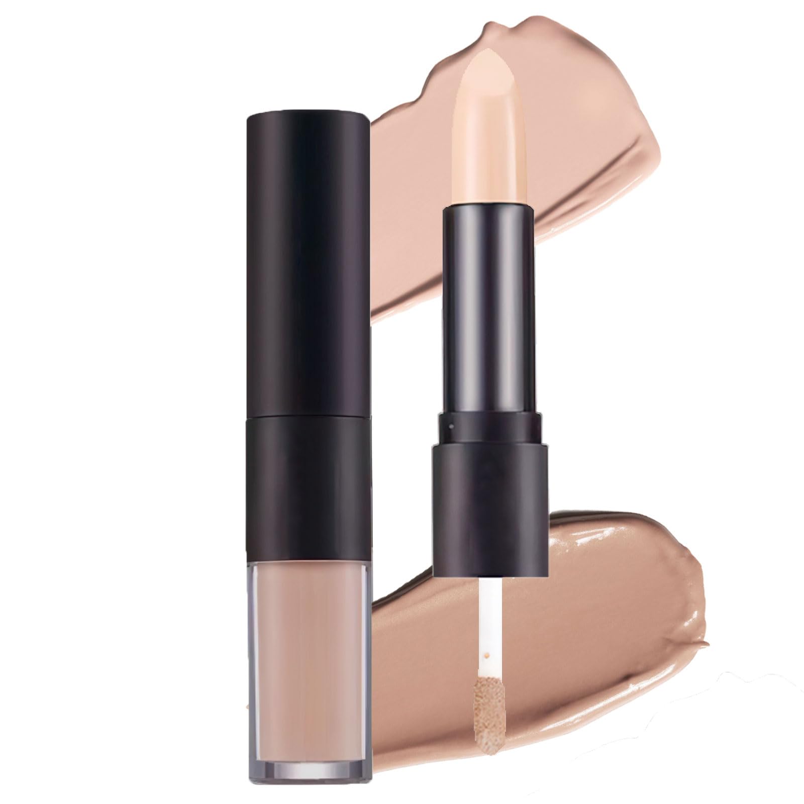 MTUVKGT Barra De Contorno Maquillaje, Iluminadores De Bronceador Líquido, Varita De Corrector Impermeable, Barra Bronzer En Crema, Contouring Líquido De Highlighter Para Maquillaje Duradero (01)