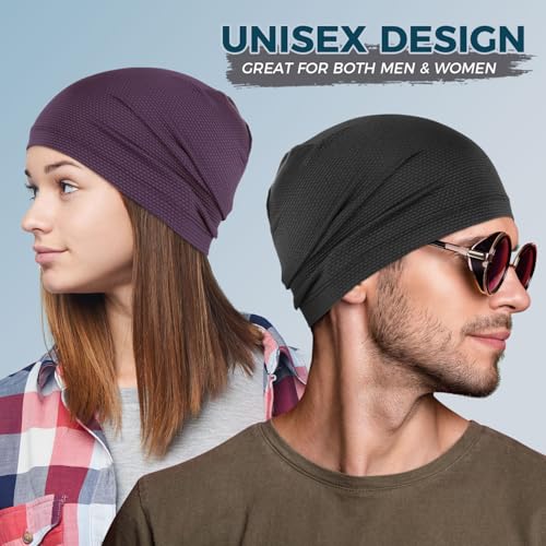 Image of WTACTFUL Cooling Skull Cap Breathable Mesh for Men Women | Lightweight Mesh Thin Quick-drying Moisture-Wicking Motorcycle Cycling Summer Sports Helmet Liner Hard Hat Liner