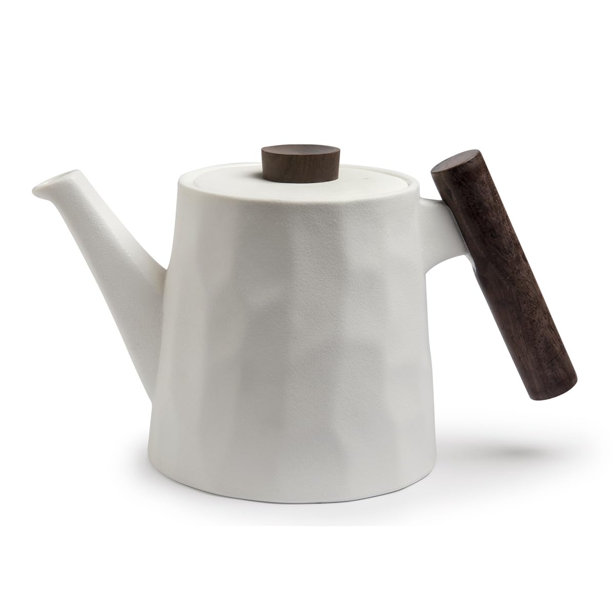 TeaLogic Teekanne mit Rosenholzgriff - Serie Blanca - 1.2 Liter I weiß