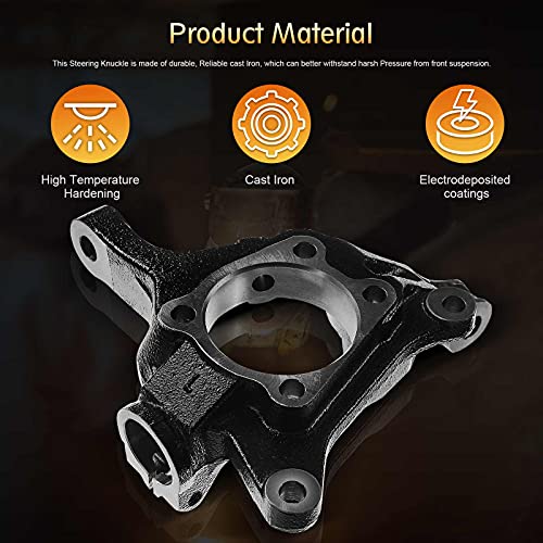 A-Premium Left Side Front Steering Knuckle Compatible With Subaru Forester 2009-2014, Impreza 2008-2014, Outback 2005-2014, Legacy 2005-2014, Xv Crosstrek 2013-2014, Wrx Sti 2013-2014, Wrx 2012-2014 #TOP2