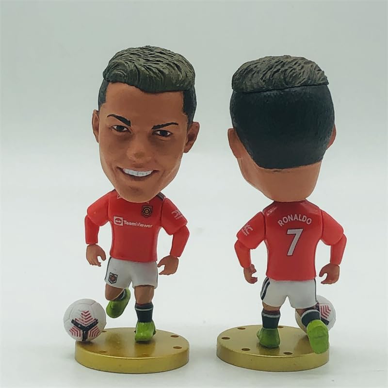 Miniatura 3 de Soccerwe Figuras de jugador de Manchester de la estrella del fútbol 7 # Cristiano Ronaldo Serie de temporada 2021-2022