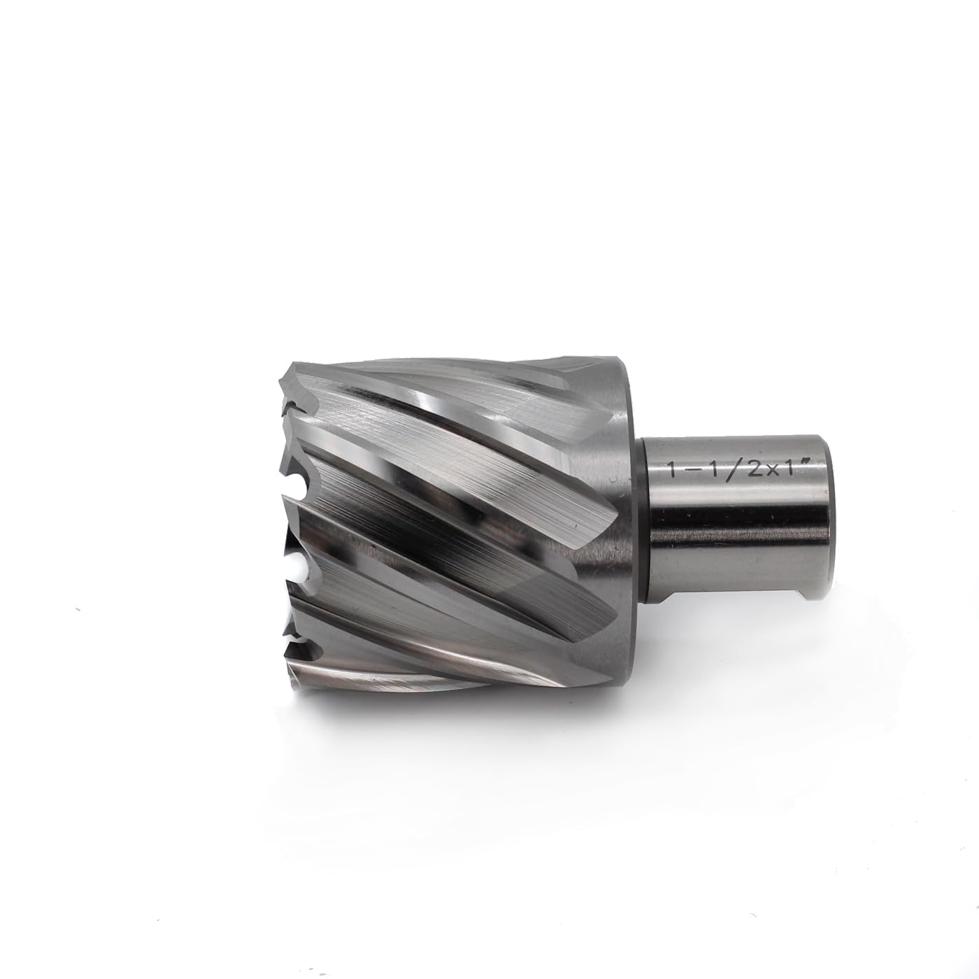 OSCARBIDE 1-1/2"x1 Annular Cutter,1-1/2 inch Cutting Diameter,1 inch Depth of Cut,3/4 inch Weldon Shank,2 Flat Mag Drill Bit with Pilot Pin for Magnetic Drill Press,1 Piece
