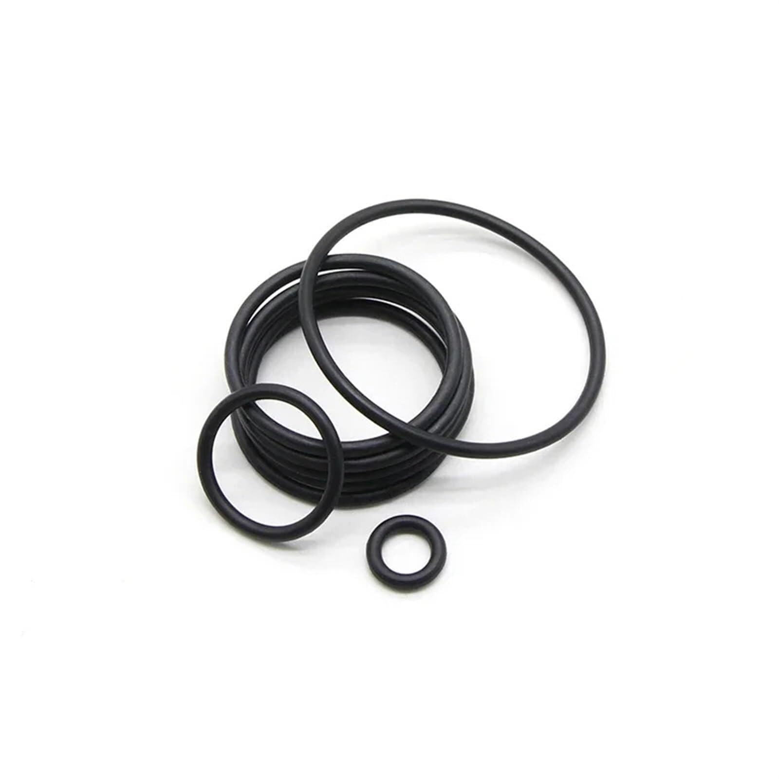 10/50 Uds junta tórica de caucho de nitrito butadieno CS 2mm OD 5mm ~ 150mm espaciador de caucho de nitrilo butadieno arandela resistente al aceite forma redonda negro(50pcs,OD 150MM ID 146MM-CS 2MM)