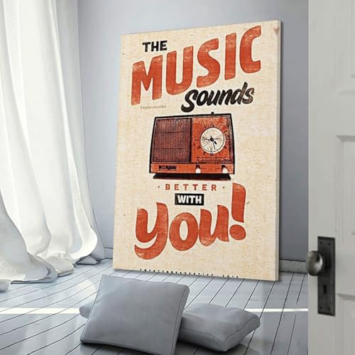 Poster The Music Sounds With You : toile de qualité supérieure pour décoration murale d'art - 3