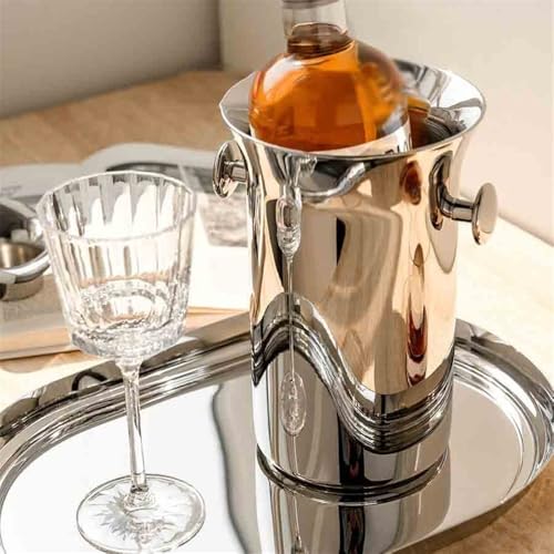 Cubo de hielo elegante para champán: decoración sofisticada de hoteles y hogares 5