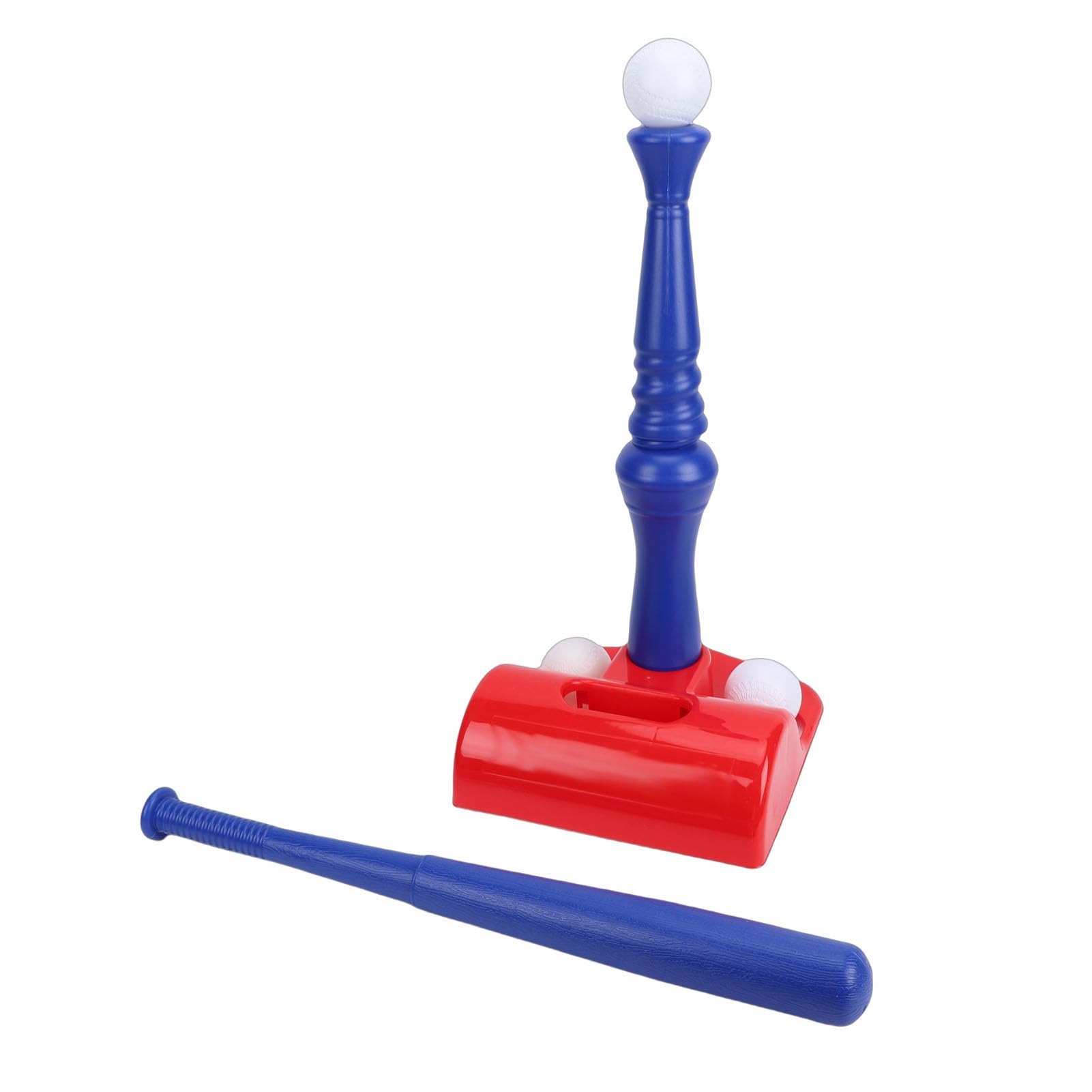 Wakects Juego de Entrenamiento de Béisbol para Niños, Pelota en T de Plástico con Diseño de Agarre en Espiral, Fácil Montaje para Jugadores Jóvenes, Diversión en Interiores y Exteriores