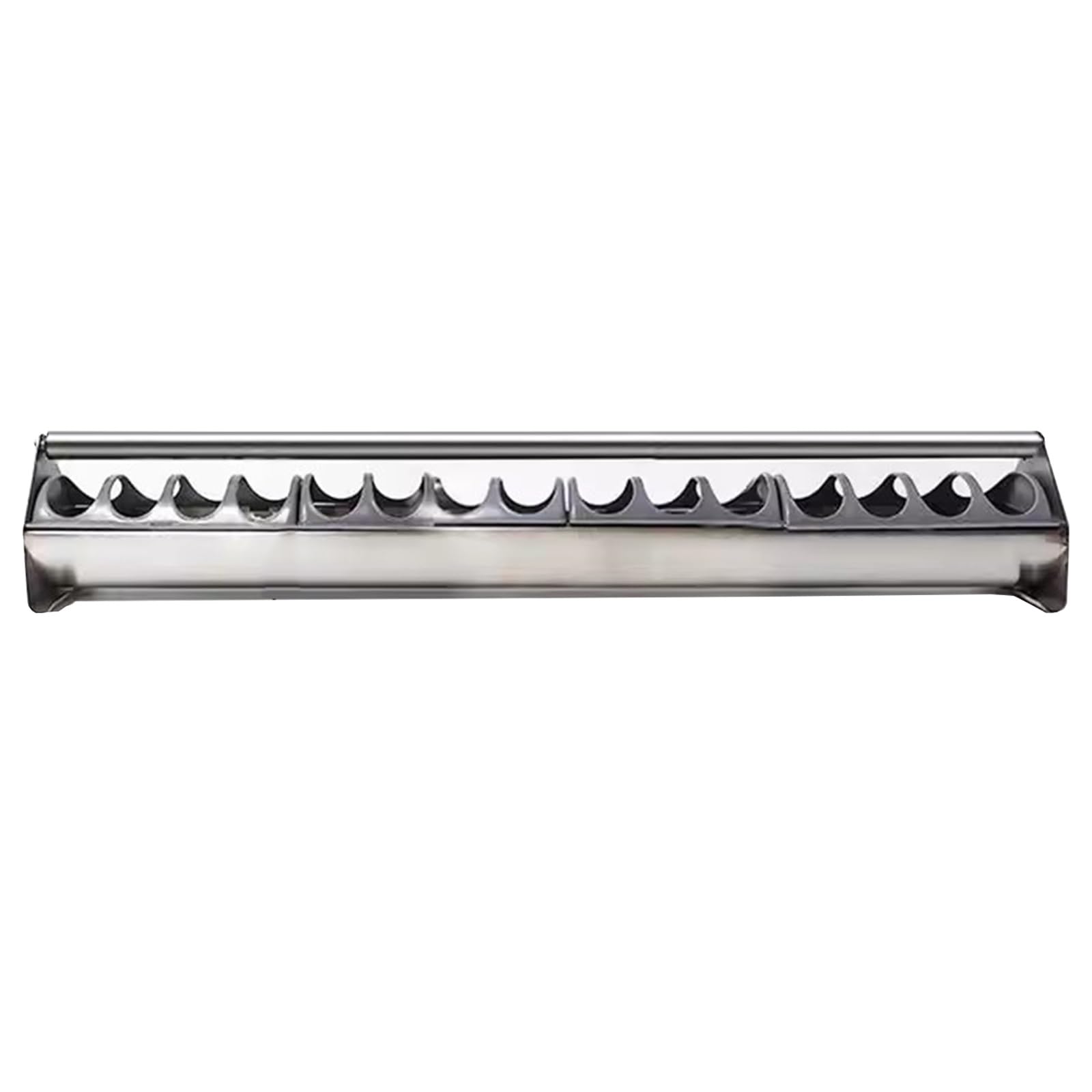 mangiatoia per galline Mangiatoia in metallo per polli con coperchio divisorio rimovibile, anti-goccia Mangiatoia per piccioni/uccelli, per allevamento avicolo(Round,80cm/31.5in (16 Holes))