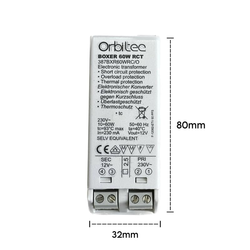 Transformateur électronique 60W BOXER pour spots halogènes et éclairage RCT SELV - 2