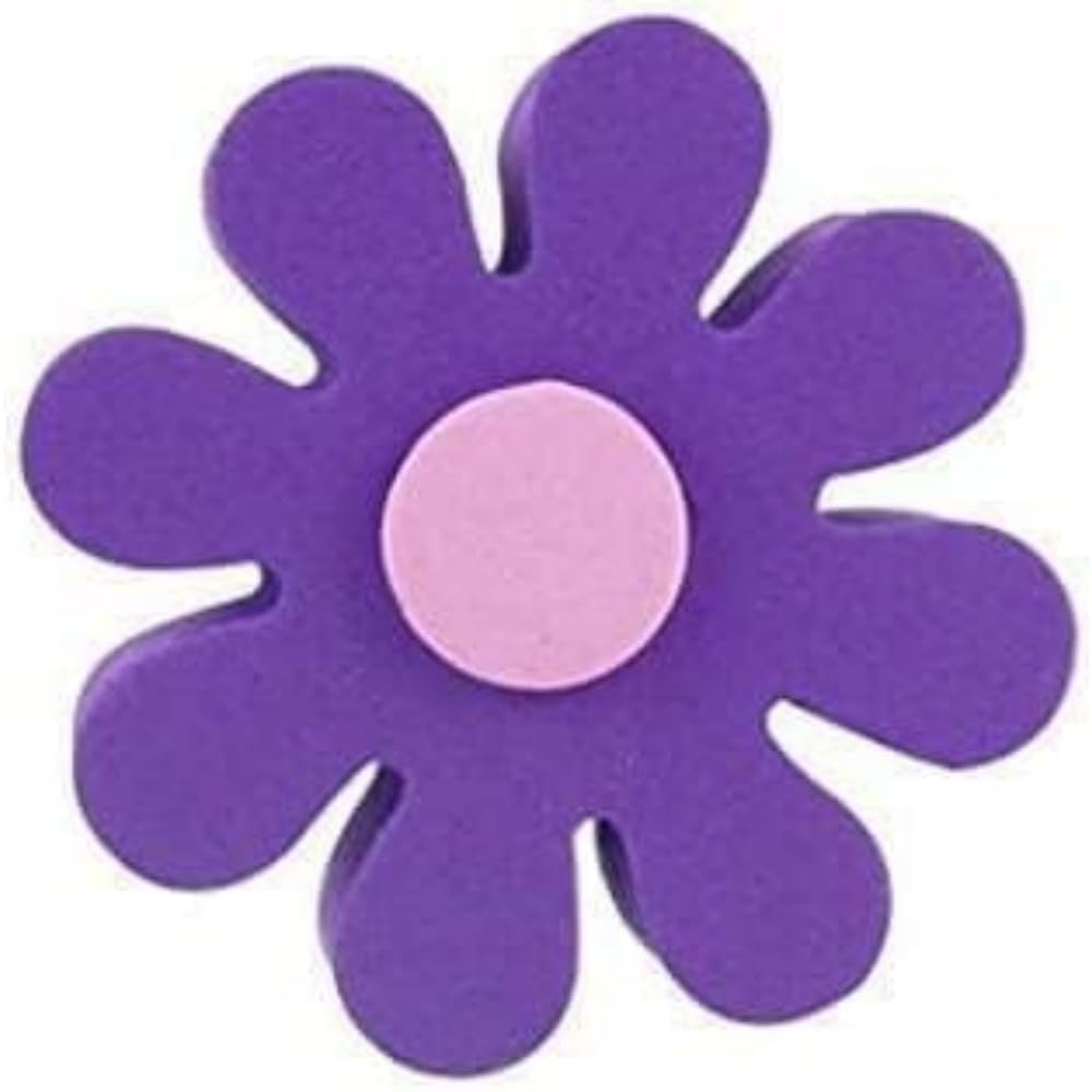 Purple Daisy Car Antenna Topper, Auto Mirror Dangler, Toppers Aerial Ball, Antenna Topper Cute Dashboard Accessories for Antenna Toppers