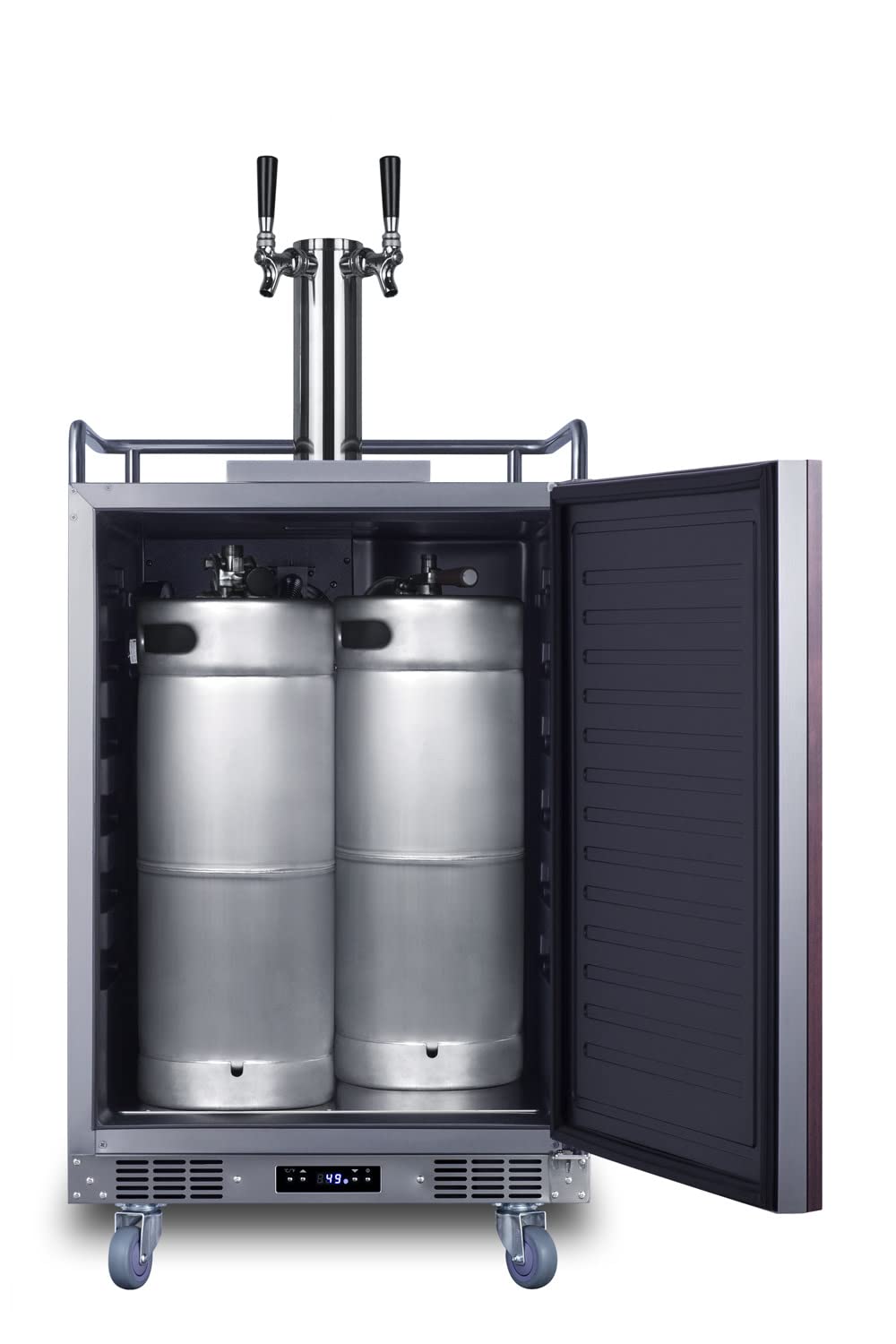 Summit Appliance Sbc682pnrtwin Panel Ready 24" Wide Built-In Kegerator, Panels Not Included, 5.6 Cu.Ft Capacity, Twin Tap System, Automatic Defrost, Digital Thermostat, Memory Ic Function on Fridge.com - View 6