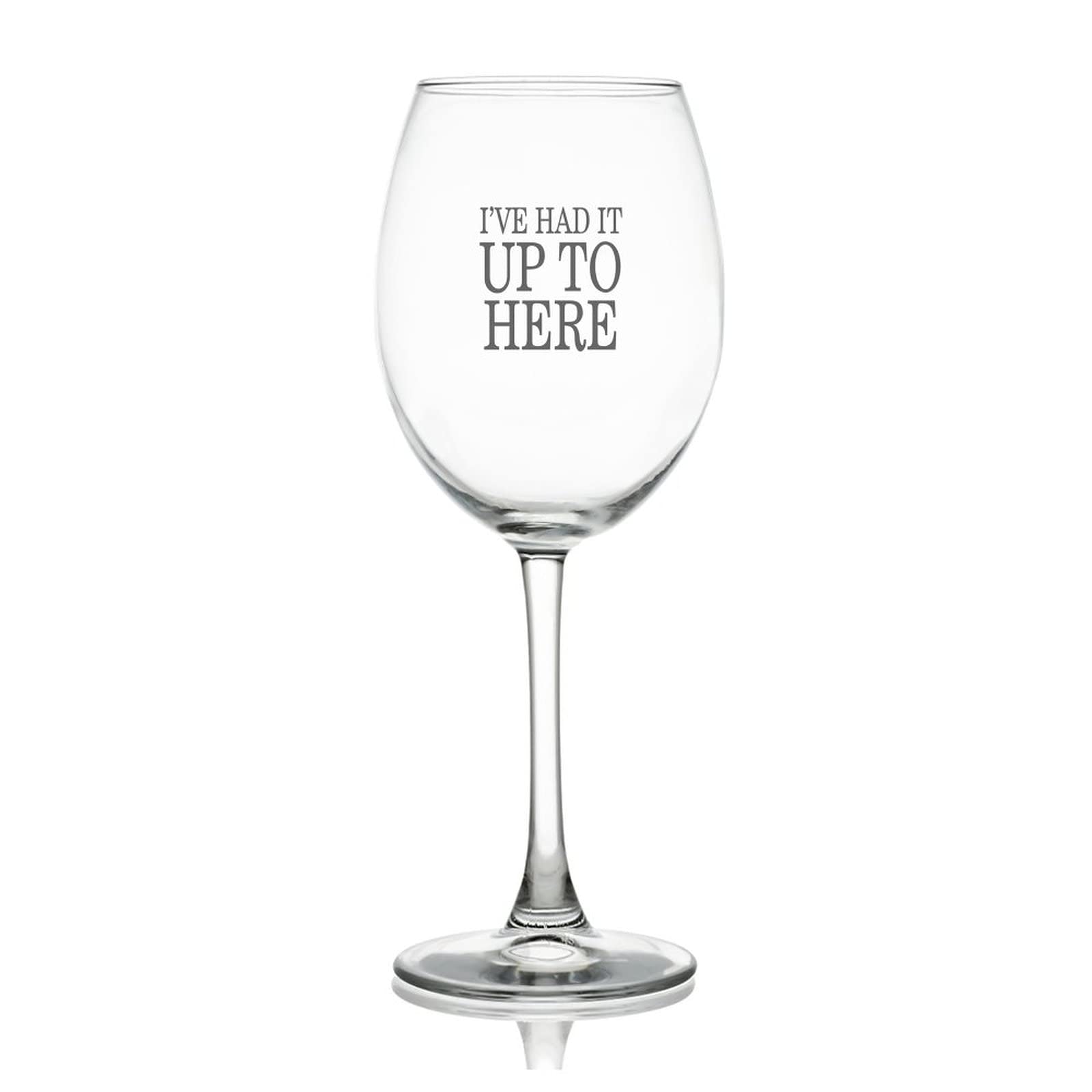 Verre à vin rouge gravé de 480 ml au design humoristique élégant pour amateur de grand cru