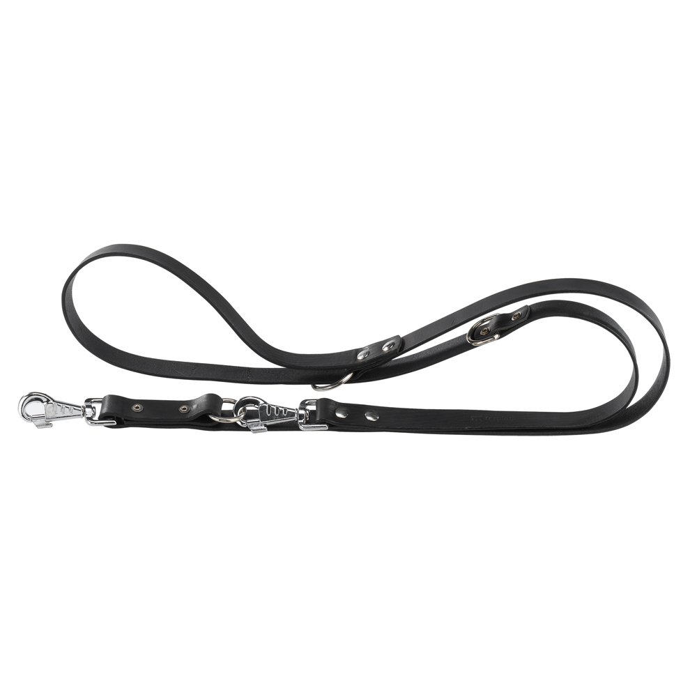 FerplastNatural BK GA18/200 Dog Lead, 18 mm x 120-200 cm, Black