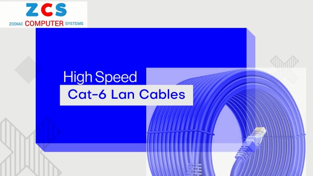ZCS CAT 6 LAN Cable | RJ45 Ethernet Cable, Network, Patch