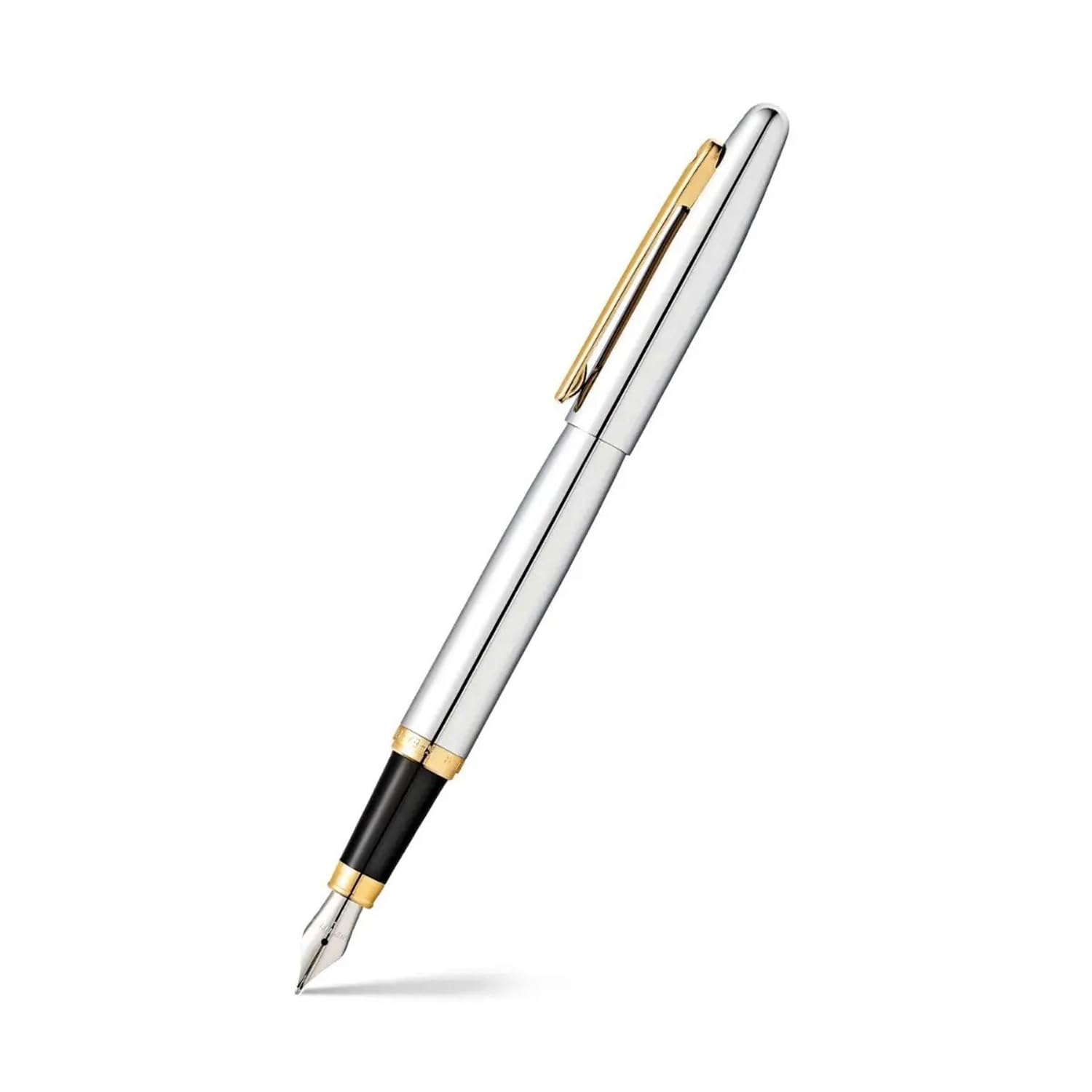 Sheaffer Sagaris - Refillable ballpoint pen, engraved polished chrome, chrome trim