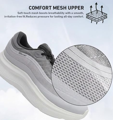 Image of XTEP Comfy Cubes Men's Running Shoes | Memory Foam Arch Support Sneakers | Lightweight Breathable Mesh Sports Shoes
