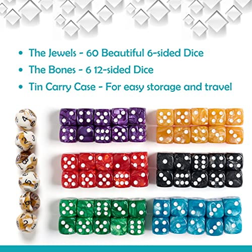 Roll the Bones Dice Game for Kids & Adults, Fastpaced Dice Game for Family Game Night, 26