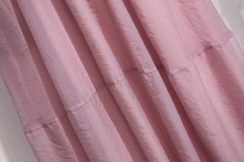 Röcke Damen,Damen Maxirock Rosa Elastischer High Waist Splicing Plissee Mesh Tüllrock A-Linie Swing Geraffte Geschichtete Flauschige Elegante Lange Röcke Für Mädchen Damen, 3XL