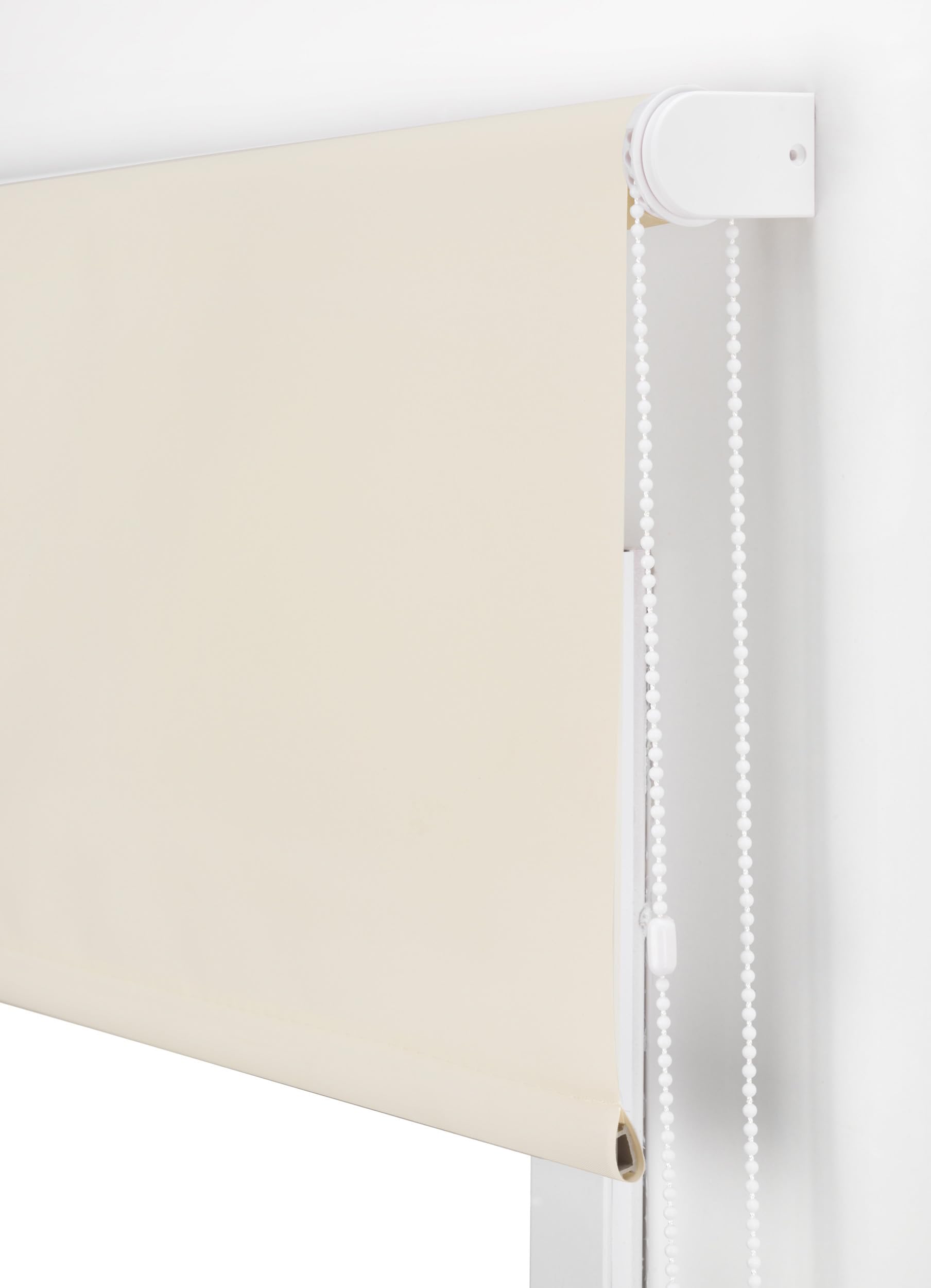 Tenda Avvolgibile Traslucida Liscia 120×250 Cm – Tessuto 117×245 Cm, Marrone Chiaro, Montaggio A Parete O Soffitto