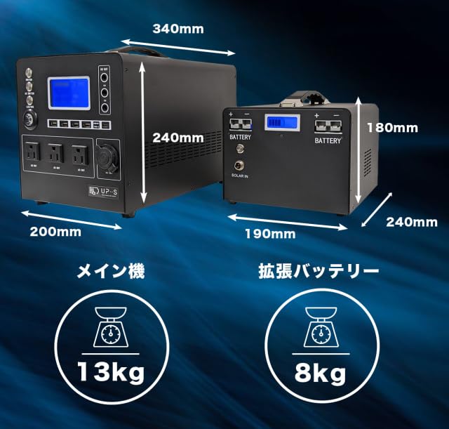 Amazon.co.jp: ジェービーエス(JBS) ポータブル電源 RS-800W-EB RS