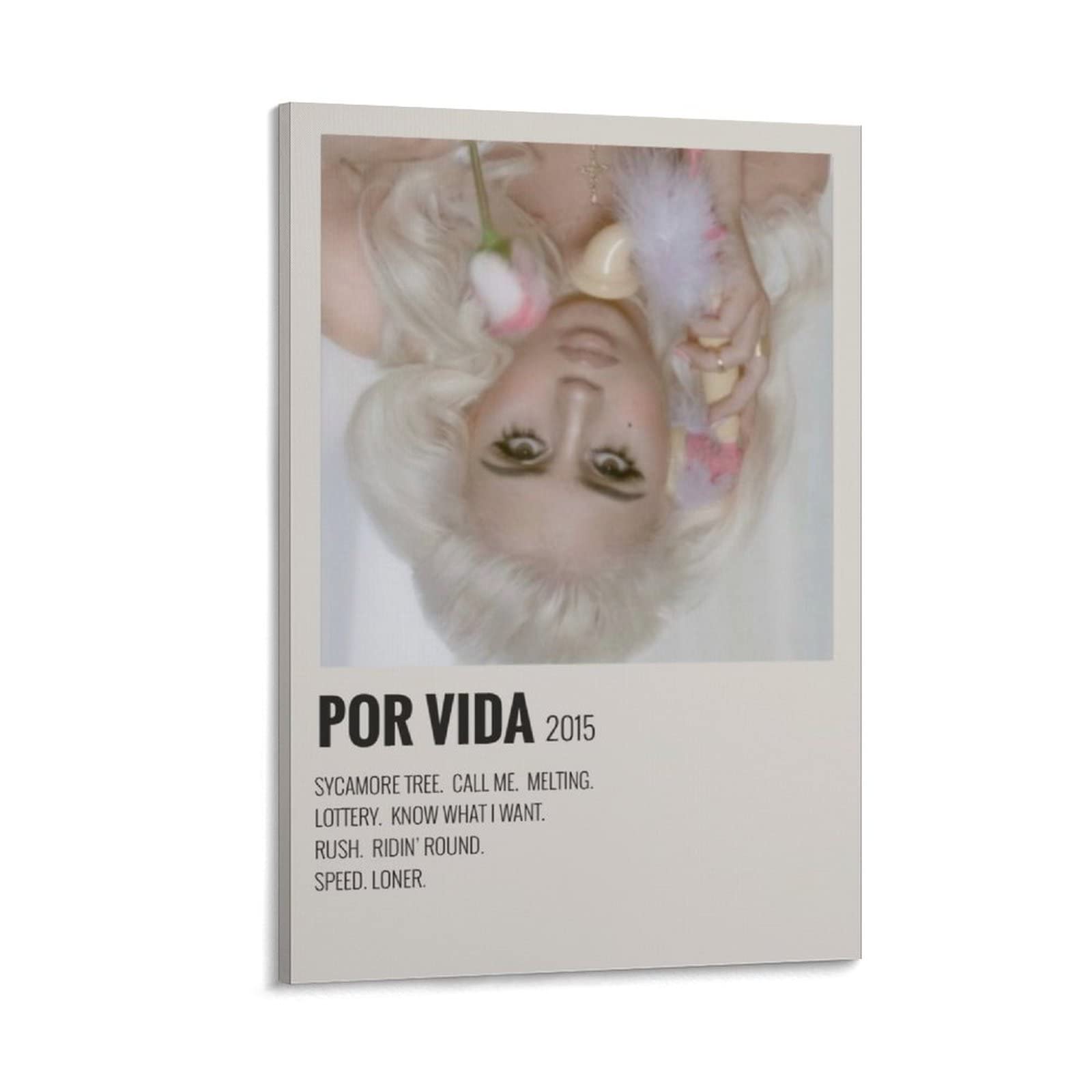 Por Vida-Kali Uchis（2015） Canvas Poster Wall Art Decor Print Picture Paintings for Living Room Bedroom Decoration Frame-style16x24inch(40x60cm)