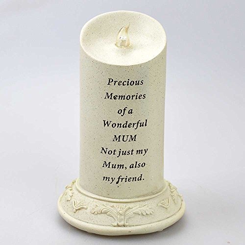 Angraves Special Mum Solar Powered Memorial Graveside Candle with Verse