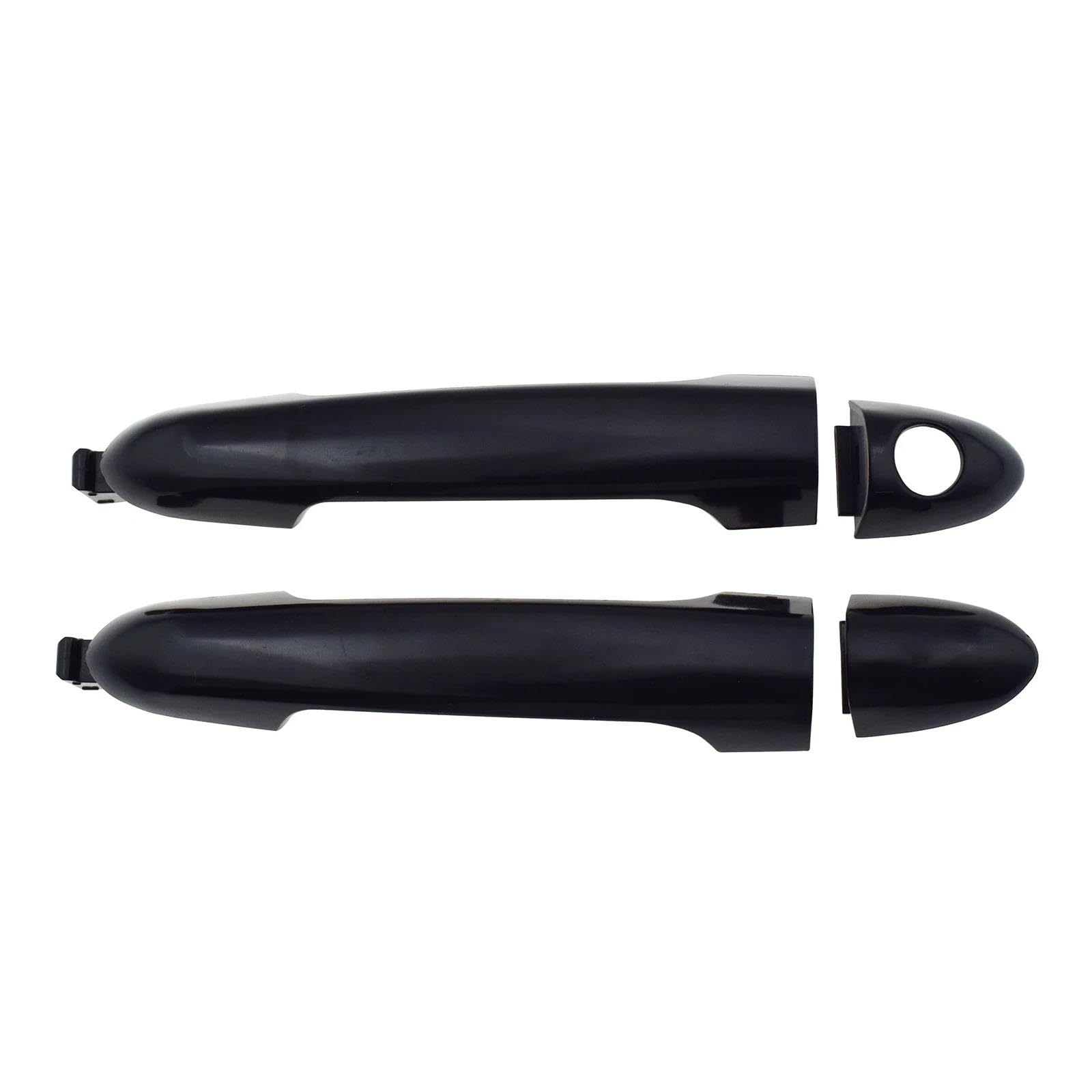 Hrqctim Front Lh Rh 2Pcs Car Exterior Outer Door Handle Black For Kia For Rio 2012-2017 826511W010 826521W010 82651-1W010 82652-1W010 82652-1W030(Front Lh Rh 2Pcs)
